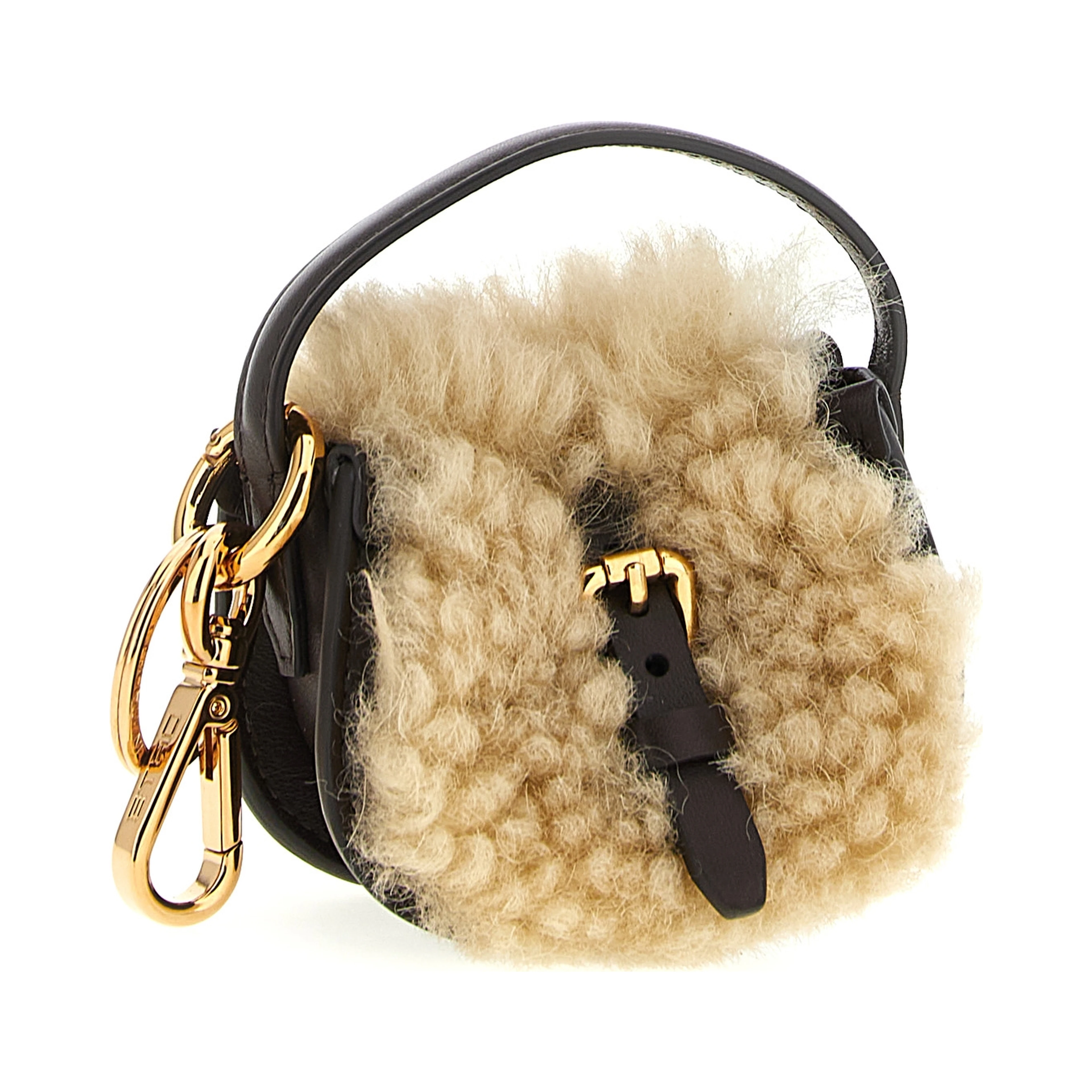Multicolor Calfskin Keychain