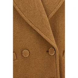 Brown Wool Oves Aries Coat