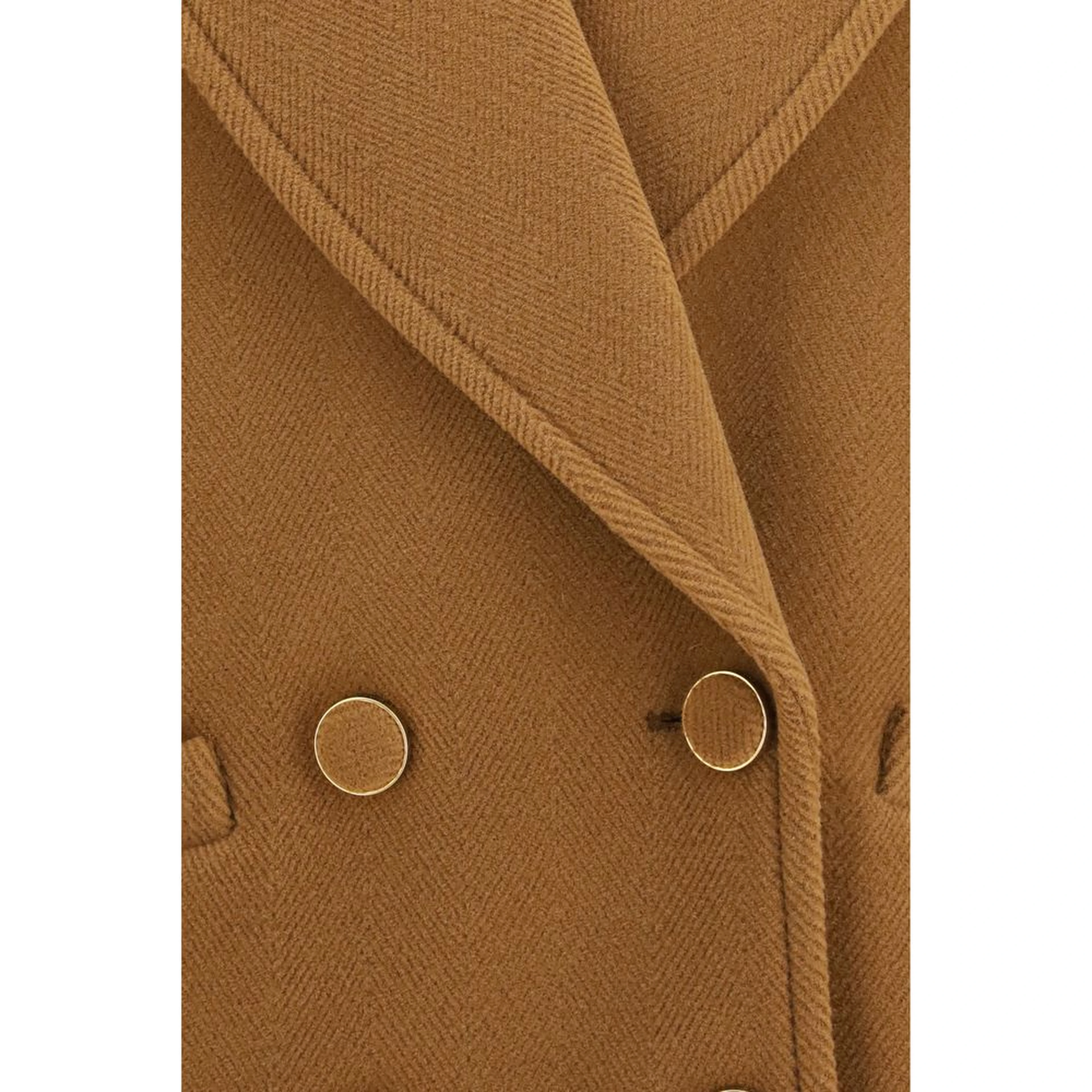 Brown Wool Oves Aries Coat