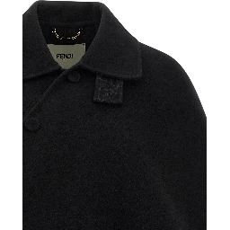 Black Virgin Wool Coat