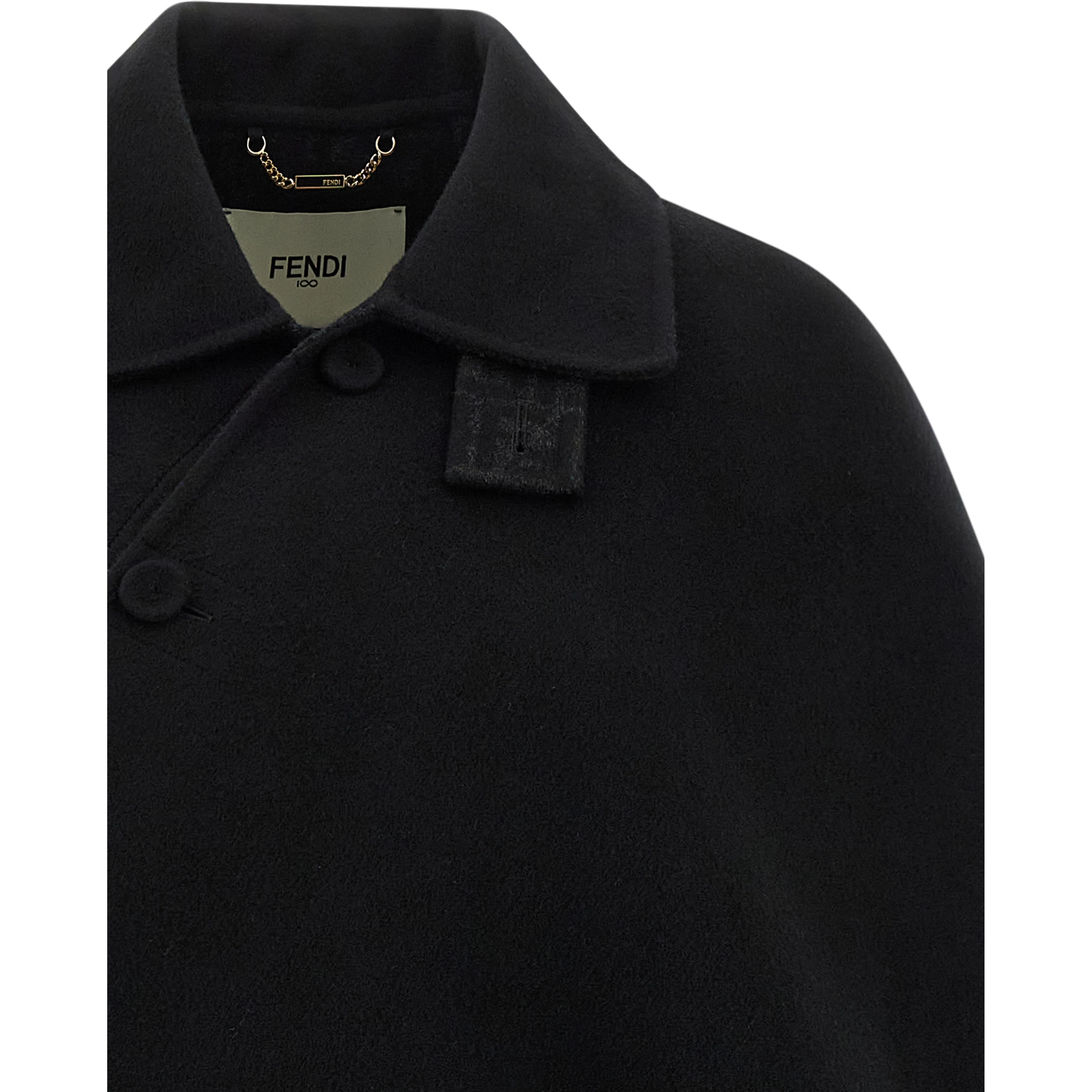 Black Virgin Wool Coat