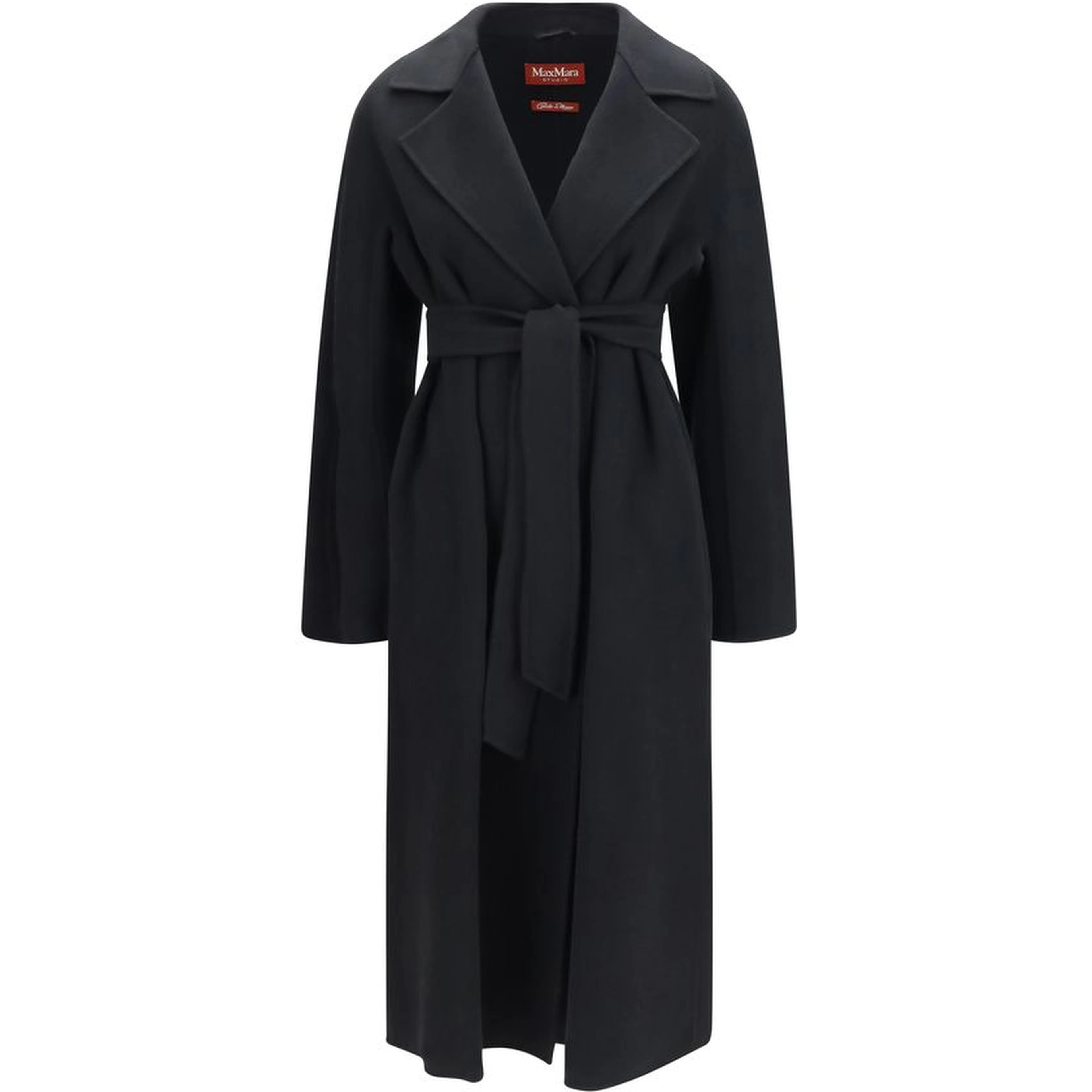 Black Wool Oves Aries Coat