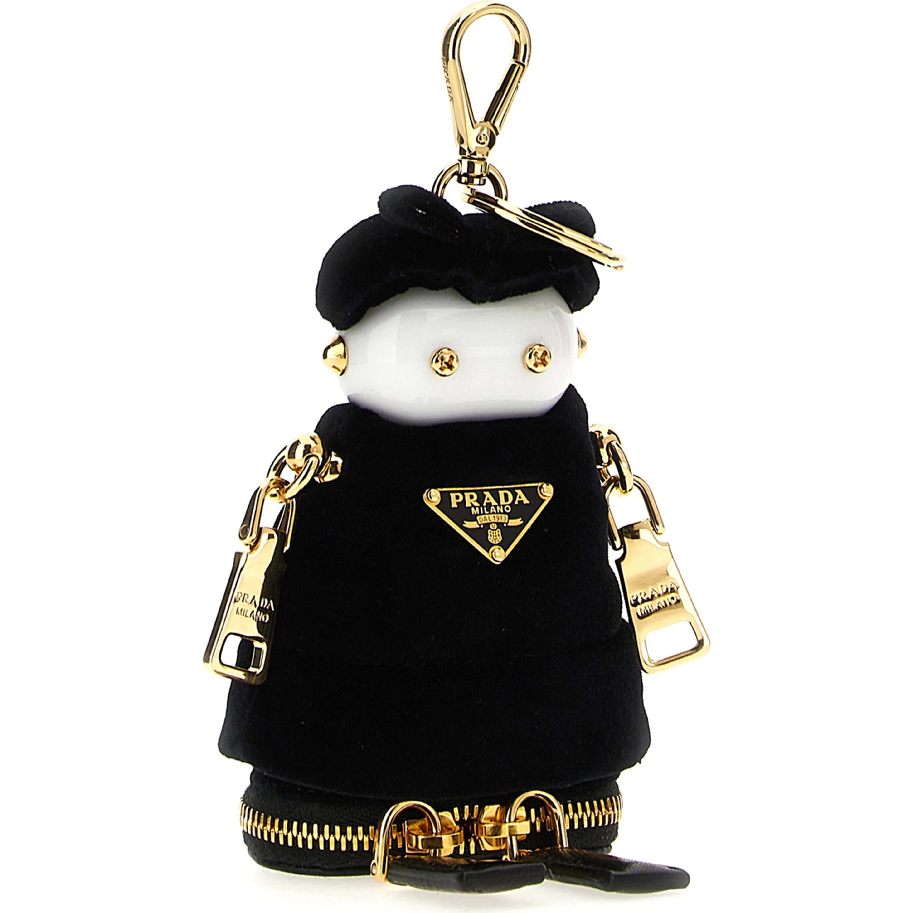Black Stainless Steel Keychain