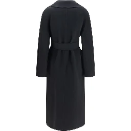 Black Wool Oves Aries Coat