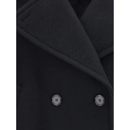 Black Wool Oves Aries Coat
