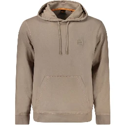 Brown Cotton Men's Sweatshirt