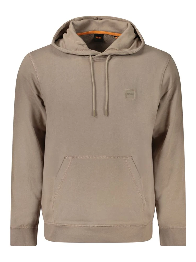 Brown Cotton Men's Sweatshirt
