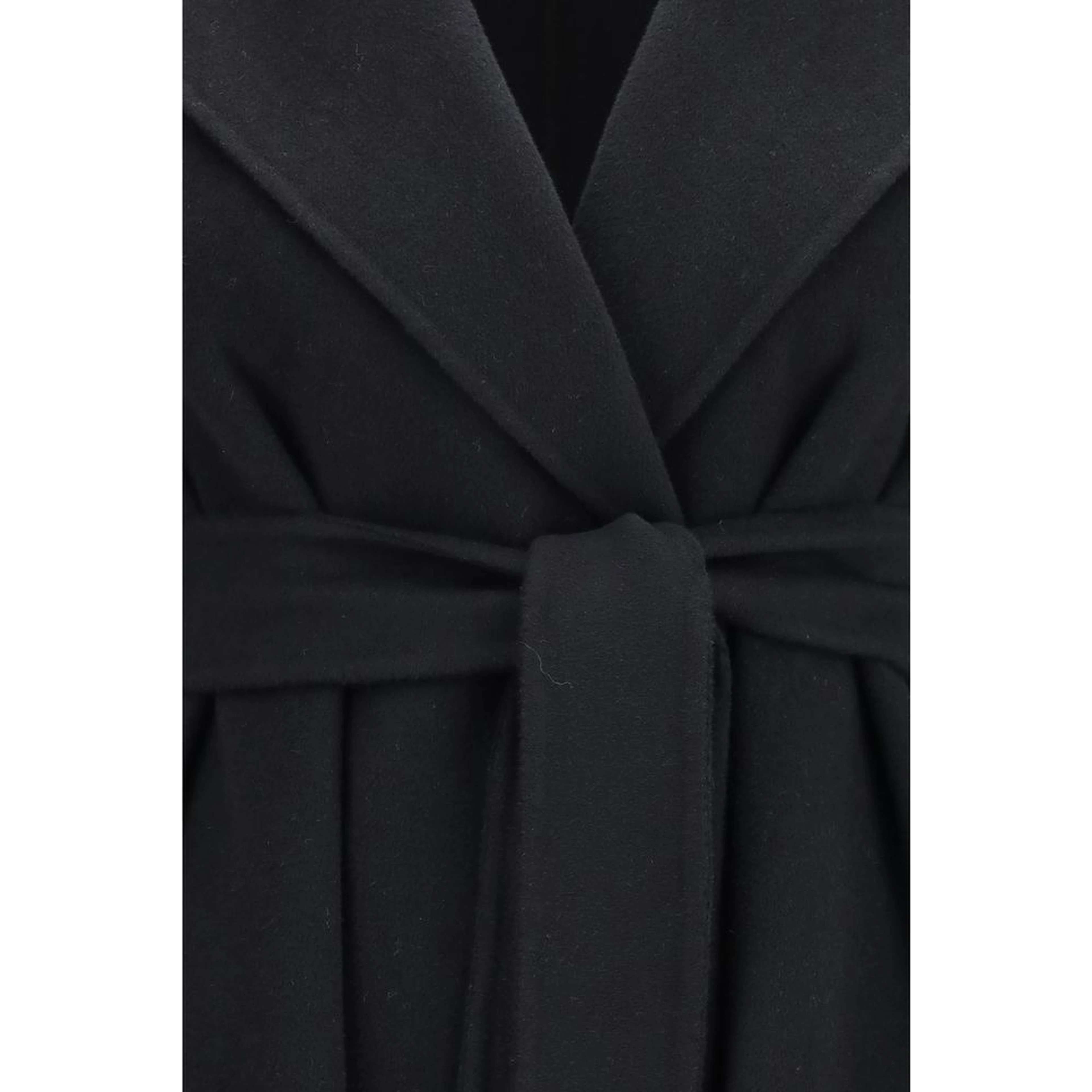 Black Wool Oves Aries Coat