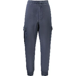 Blue Cotton Men's Trouser