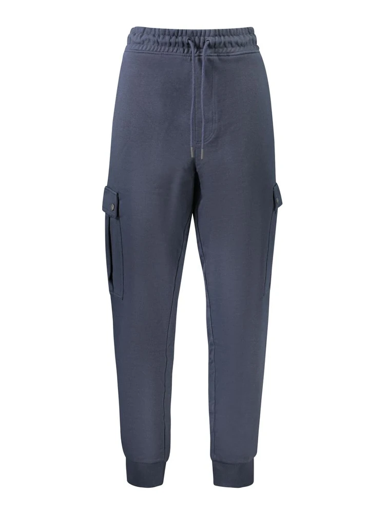 Blue Cotton Men's Trouser