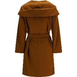 Brown Wool Oves Aries Coat