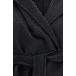 Black Wool Oves Aries Coat