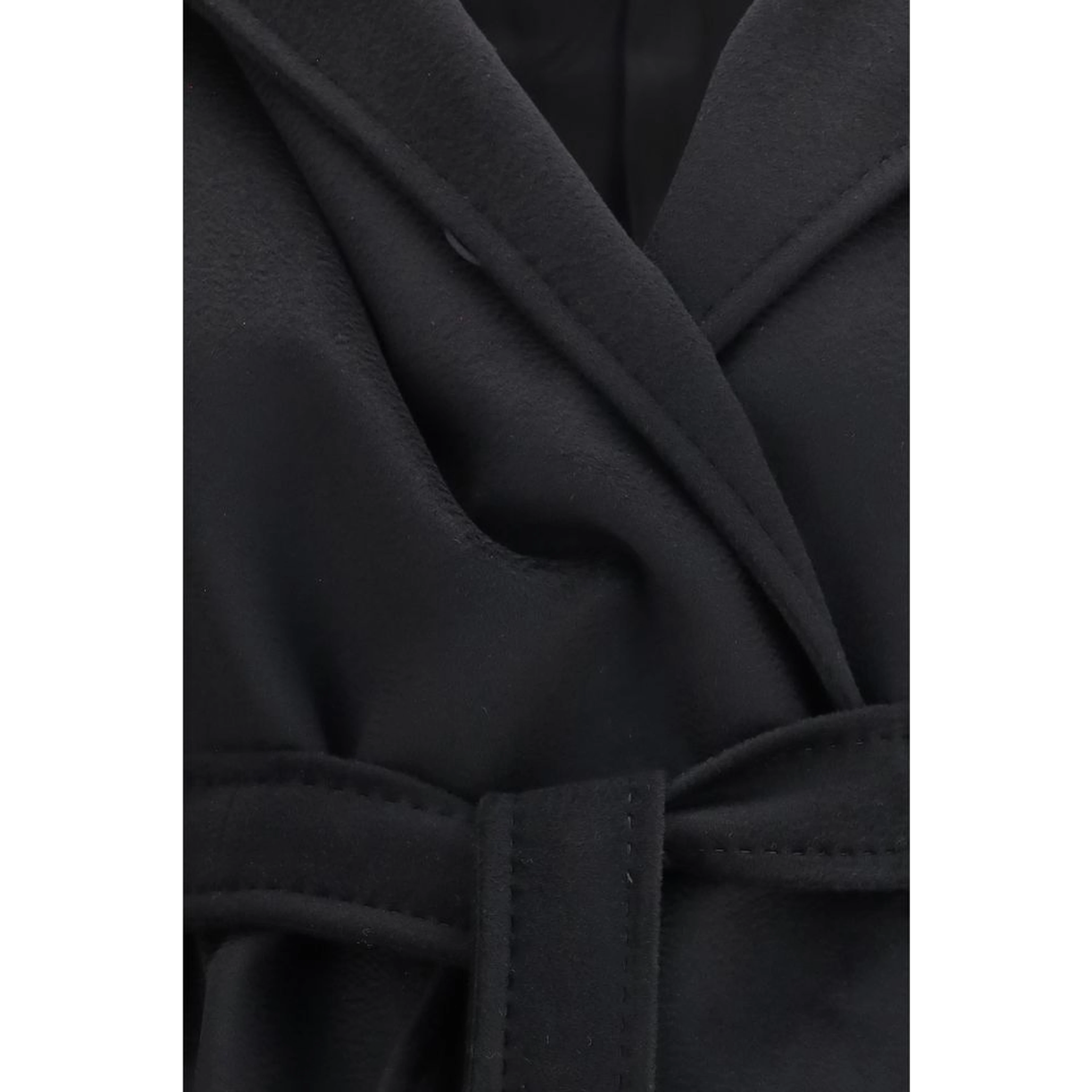 Black Wool Oves Aries Coat