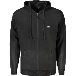 Black Polyamide Men Cardigan