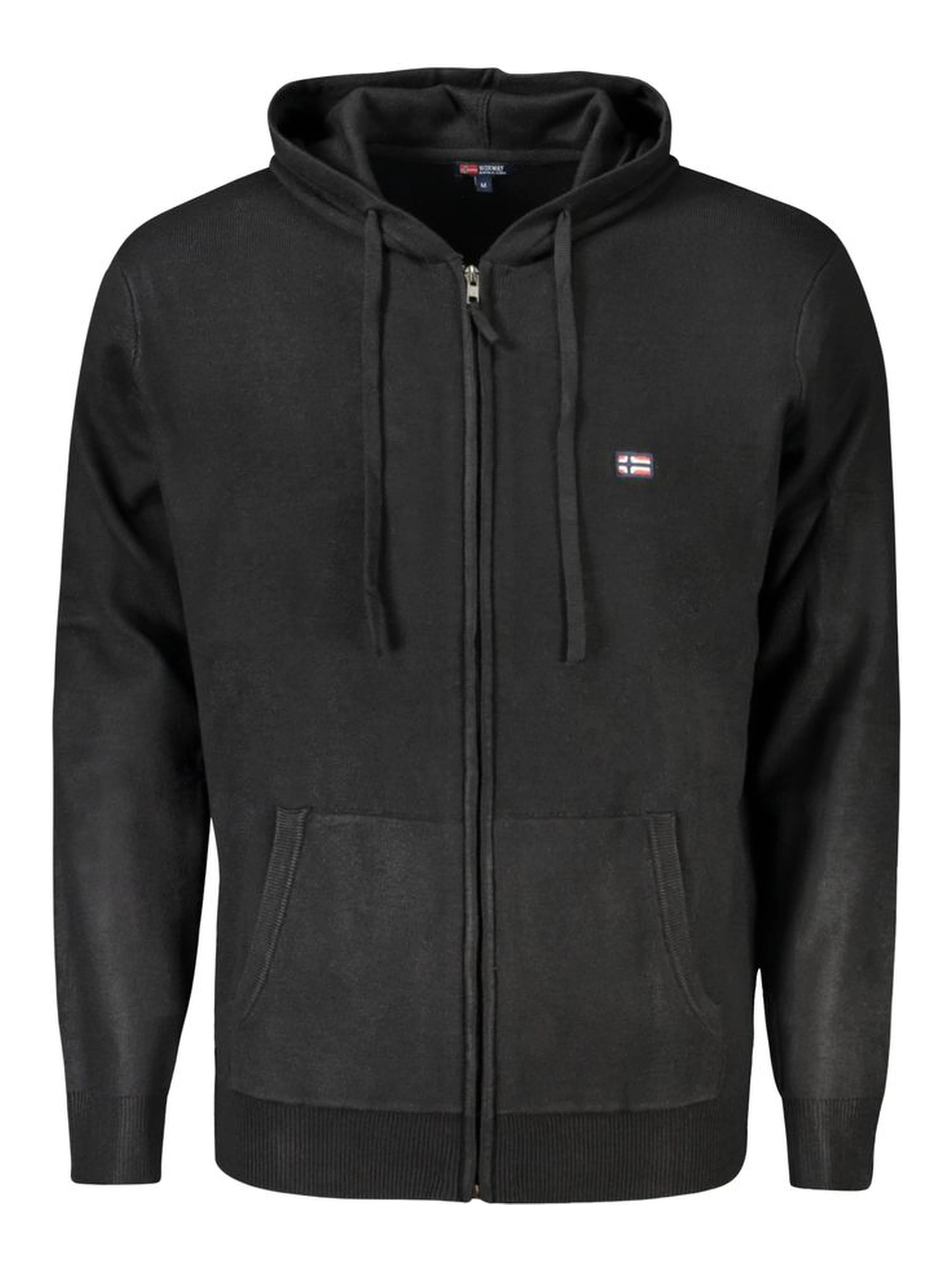 Black Polyamide Men Cardigan