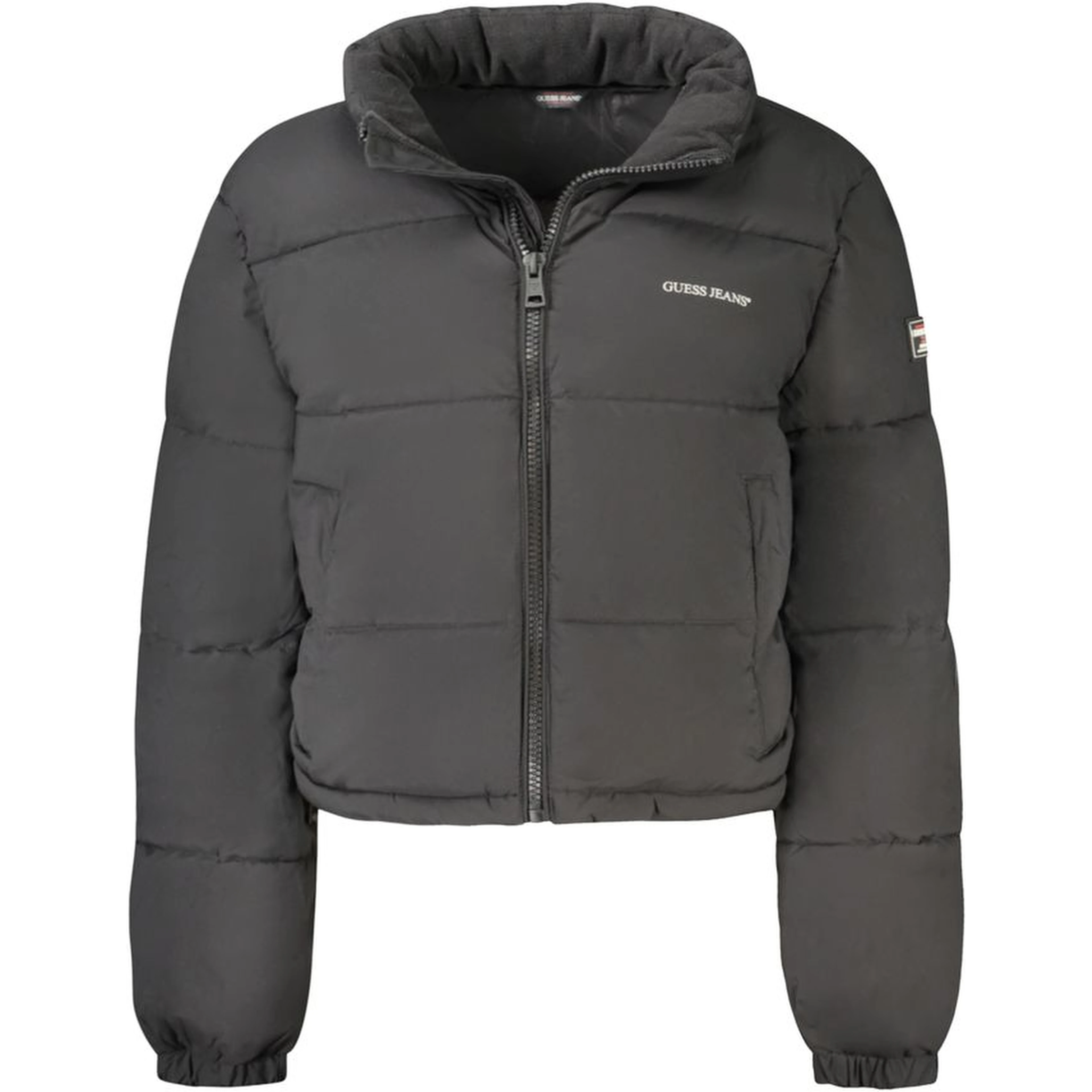 Black Polyester Women Jacket