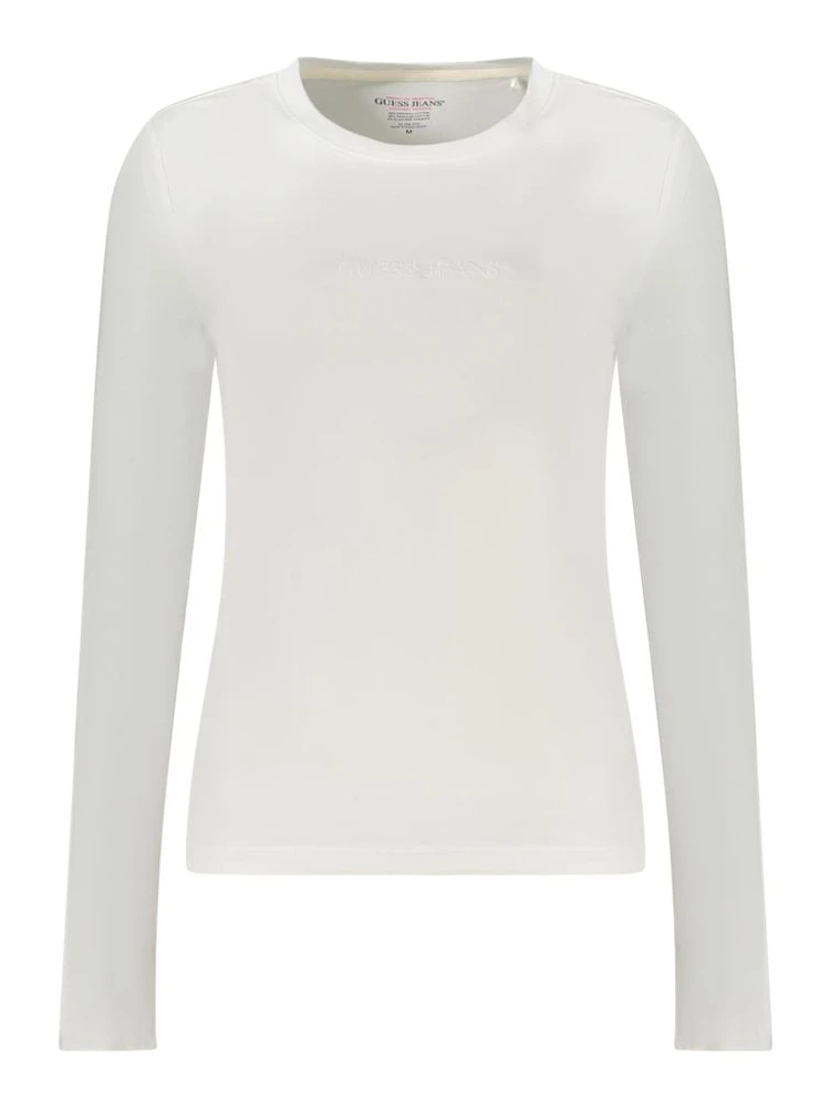 White Cotton Women T-Shirt