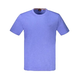 Blue Cotton Men's T-Shirt