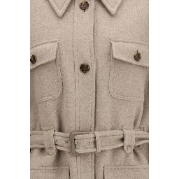 Beige Cashmere Coat