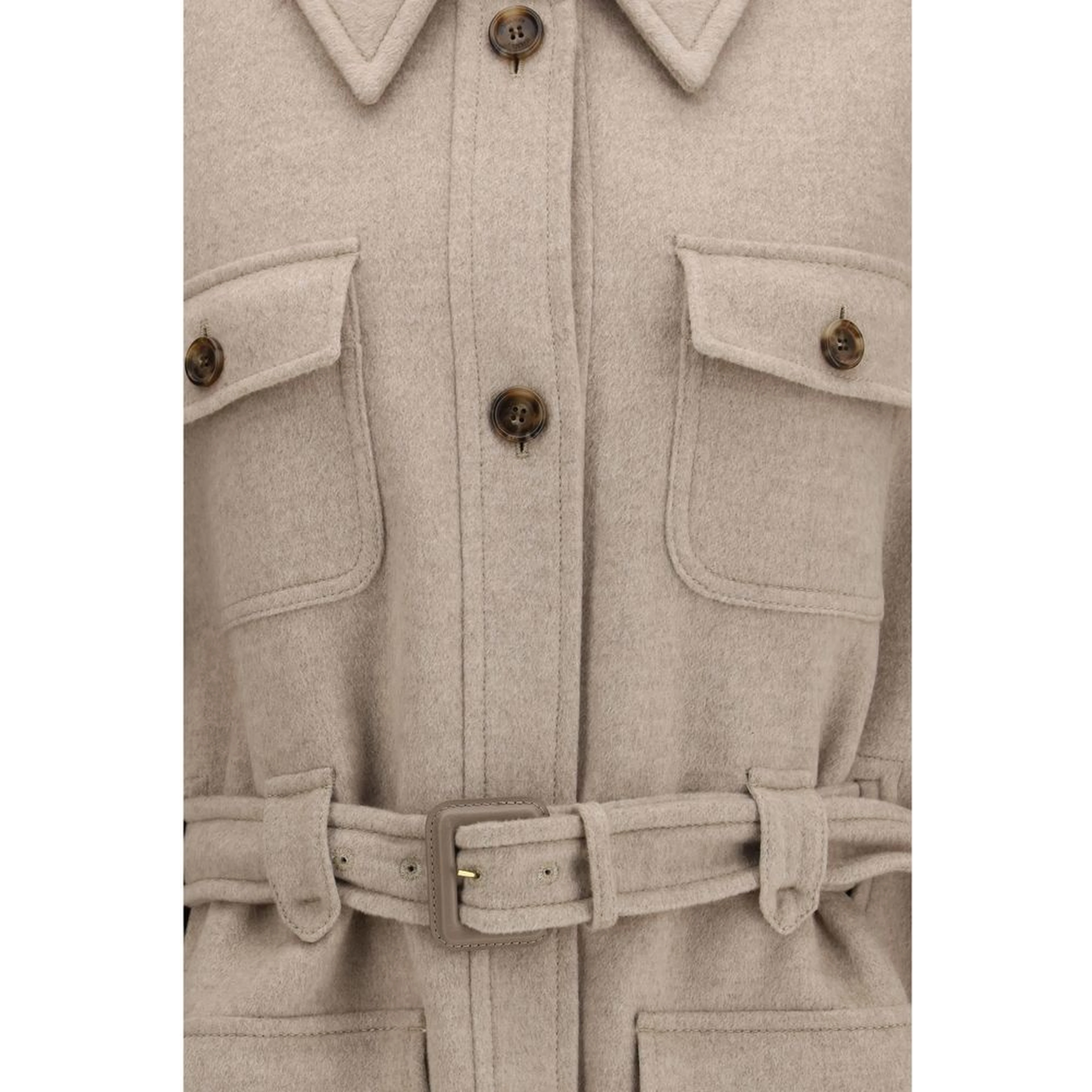 Beige Cashmere Coat