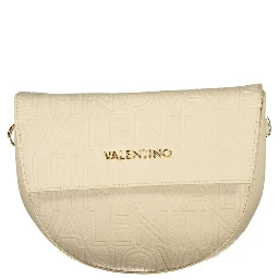Beige Polyurethane Womens Bag