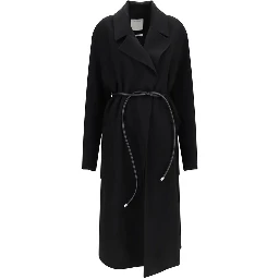 Black Wool Oves Aries Coat