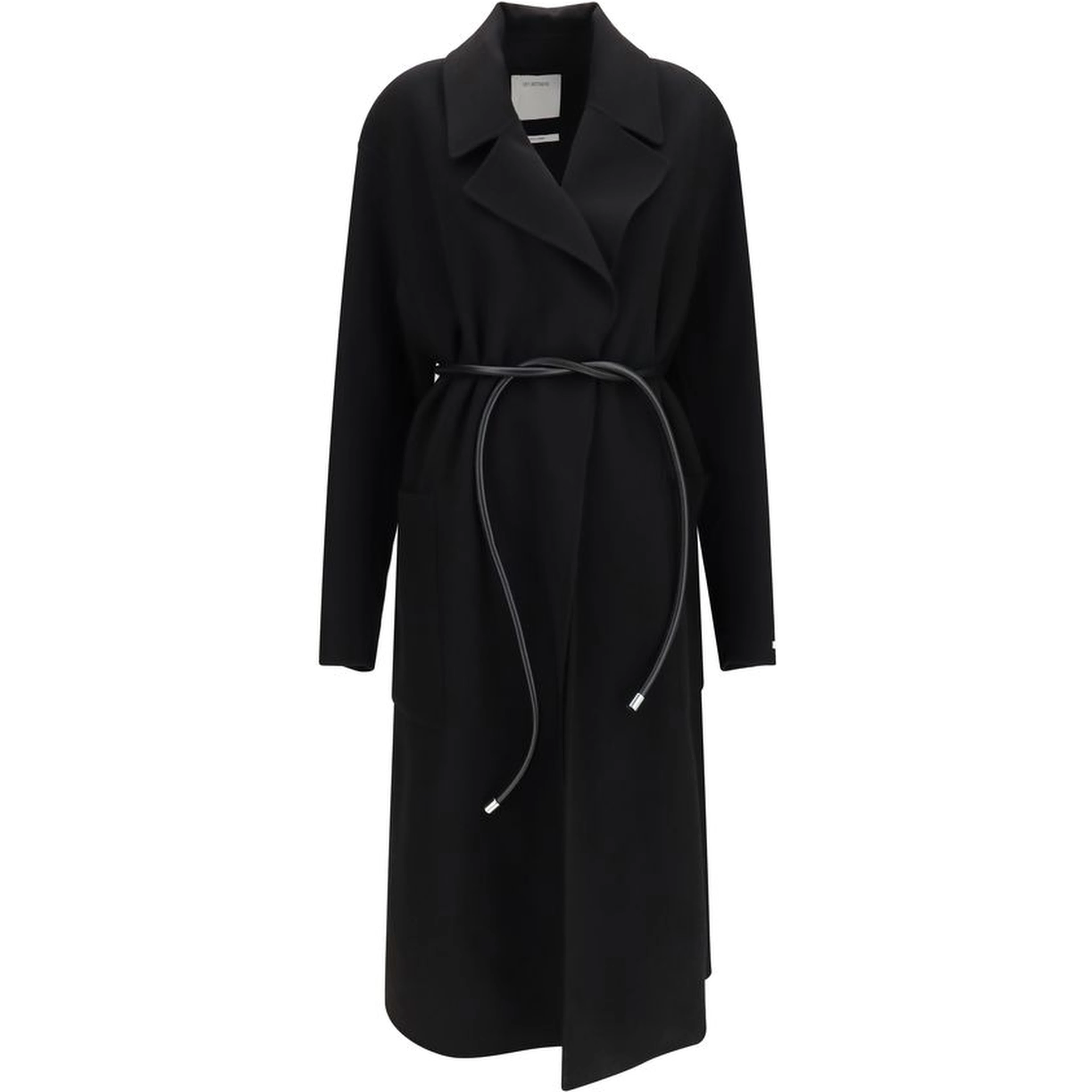 Black Wool Oves Aries Coat