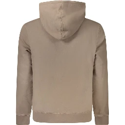 Brown Cotton Men's Sweatshirt