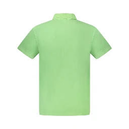 Green Cotton Men's Polo