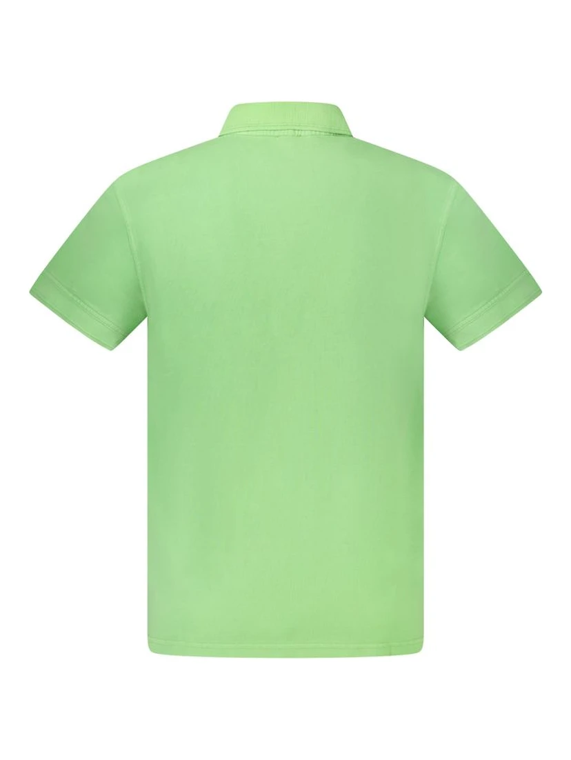 Green Cotton Men's Polo