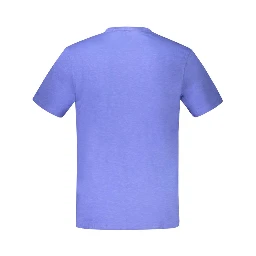 Blue Cotton Men's T-Shirt