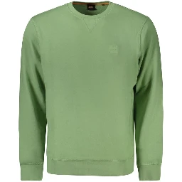 Green Cotton Men's Sweatshirt