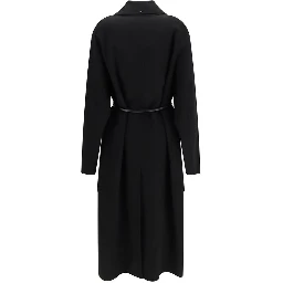 Black Wool Oves Aries Coat