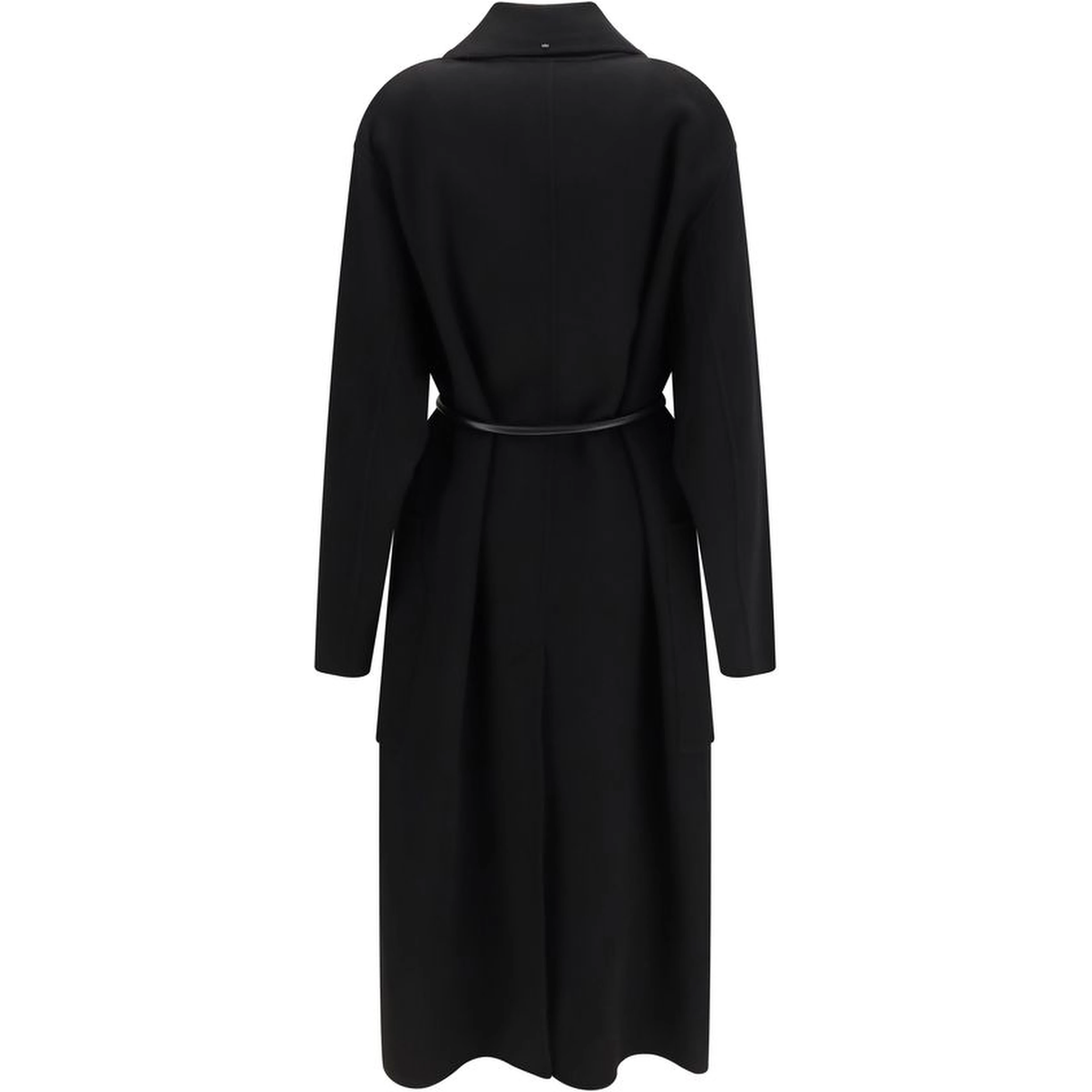 Black Wool Oves Aries Coat