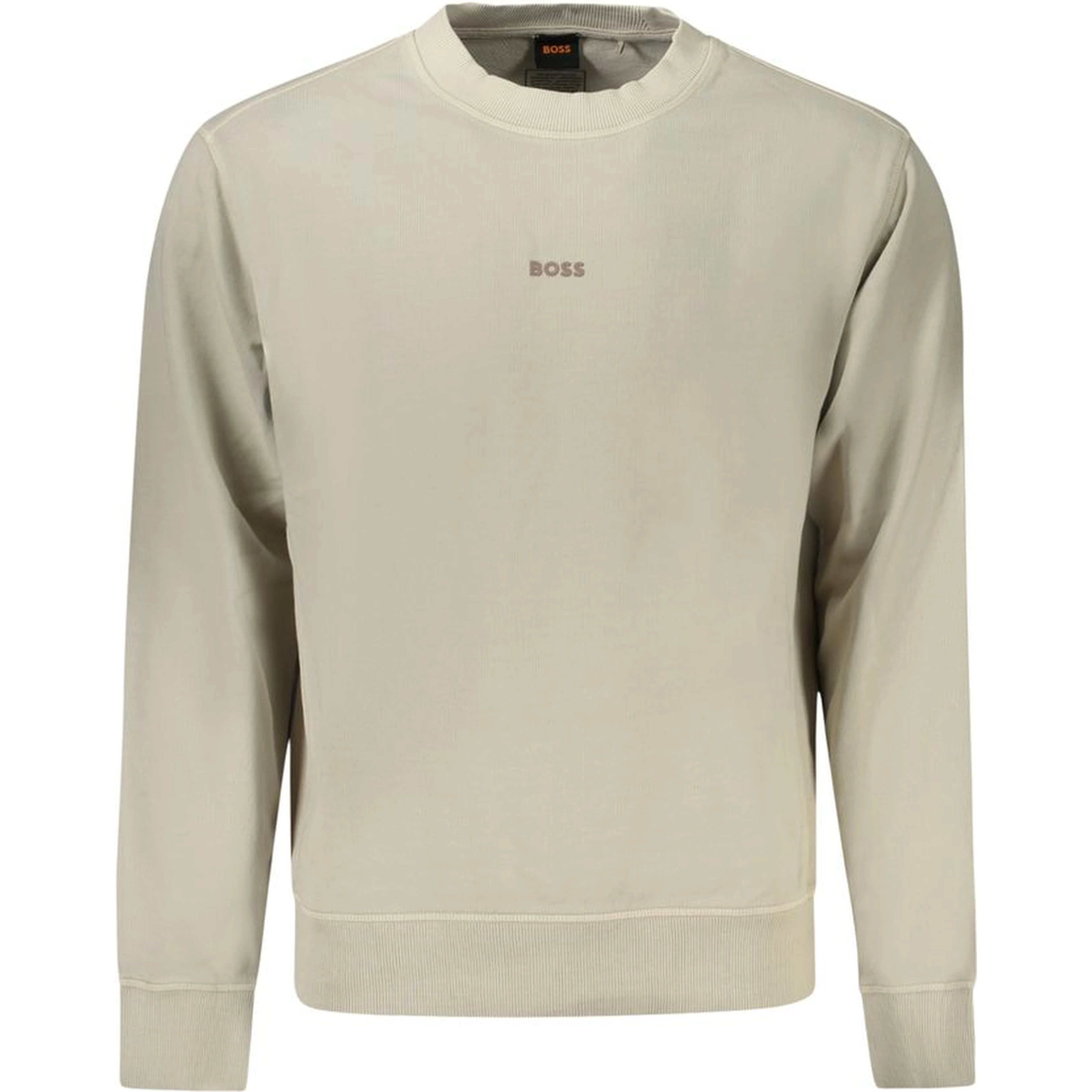 Beige Cotton Men Sweater
