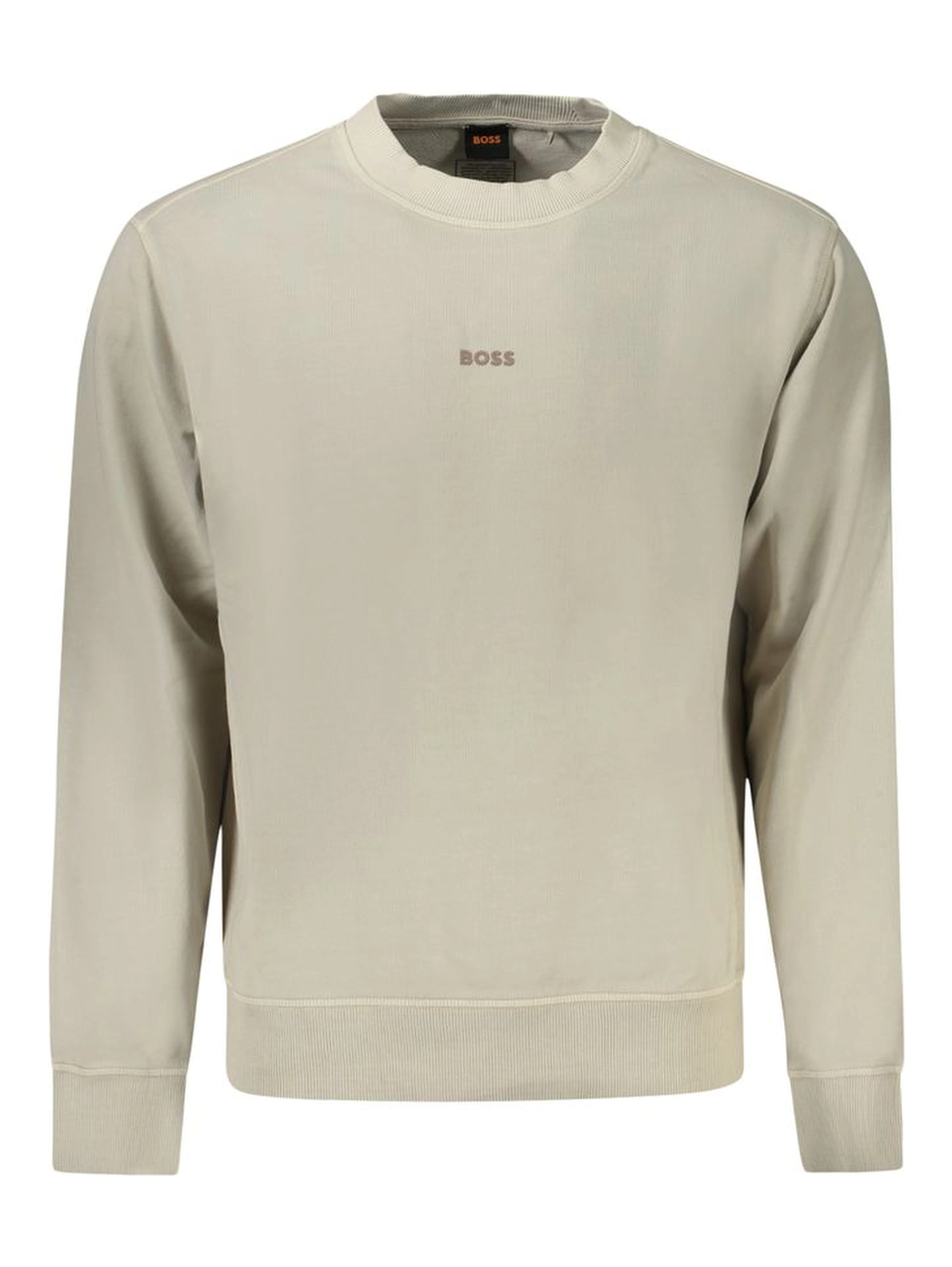 Beige Cotton Men Sweater