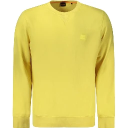 Yellow Cotton Men's Sweatshirt