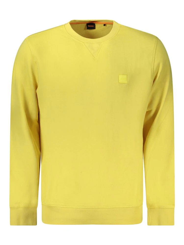 Yellow Cotton Men's Sweatshirt