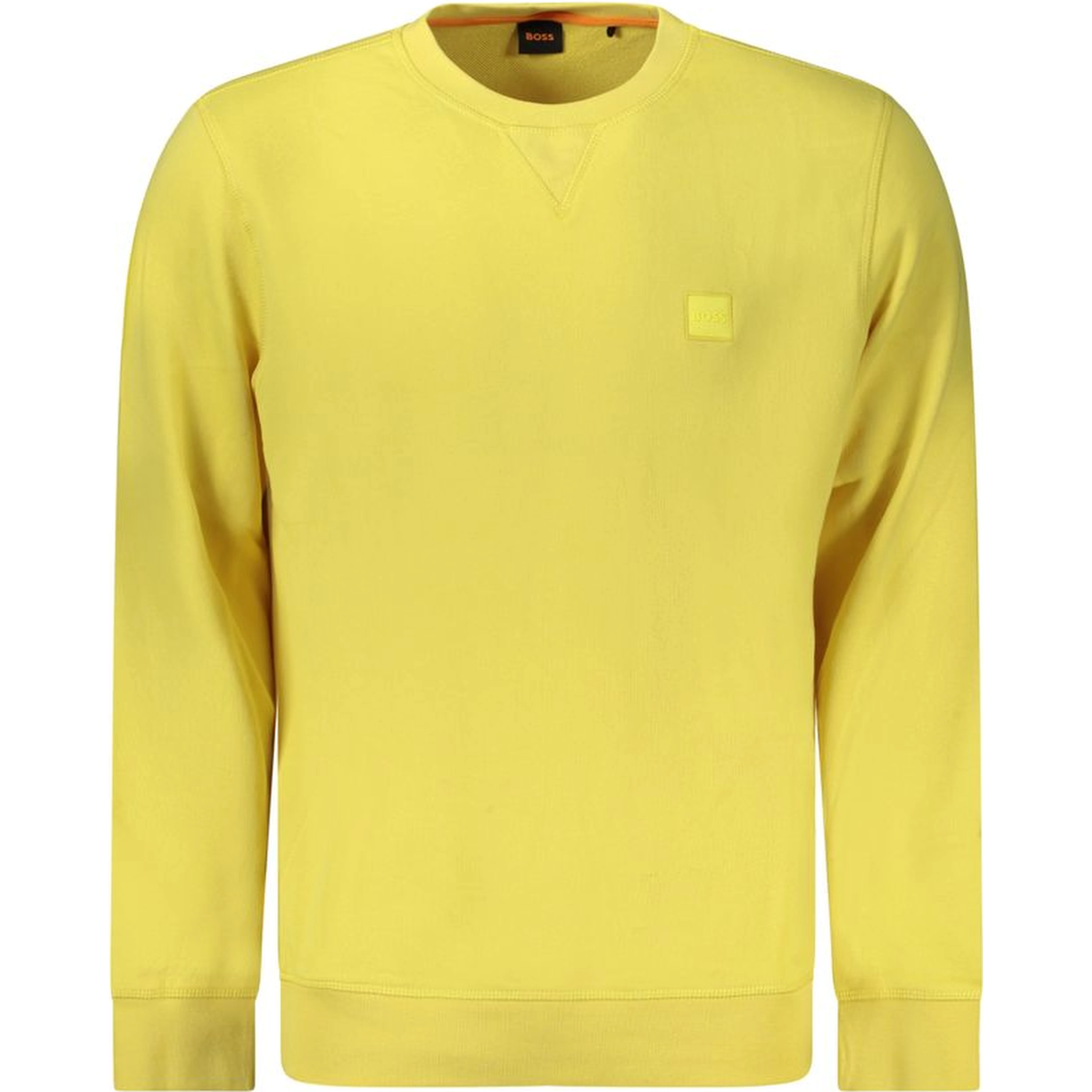 Yellow Cotton Men's Sweatshirt