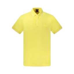 Yellow Cotton Men's Polo