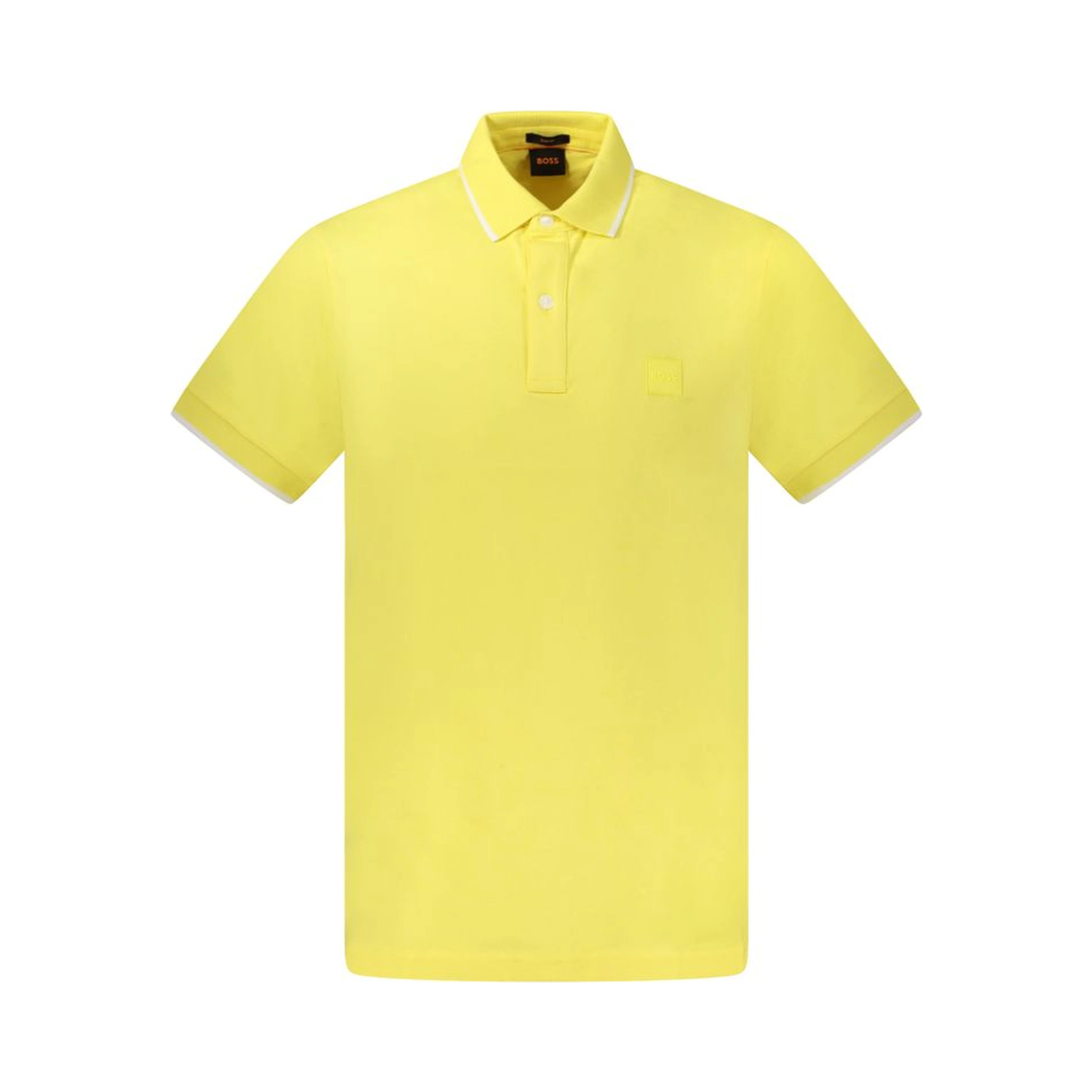 Yellow Cotton Men's Polo