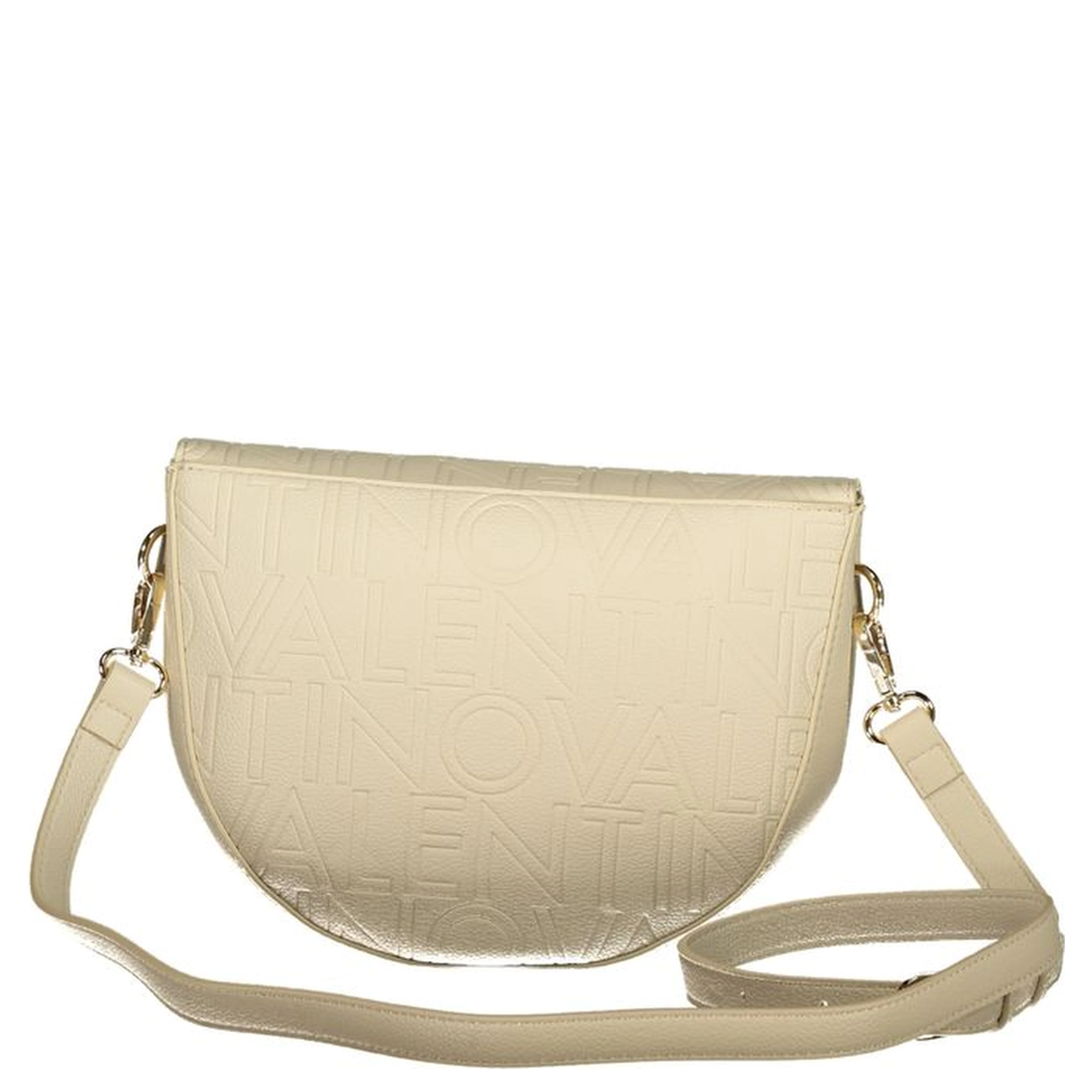 Beige Polyurethane Womens Bag
