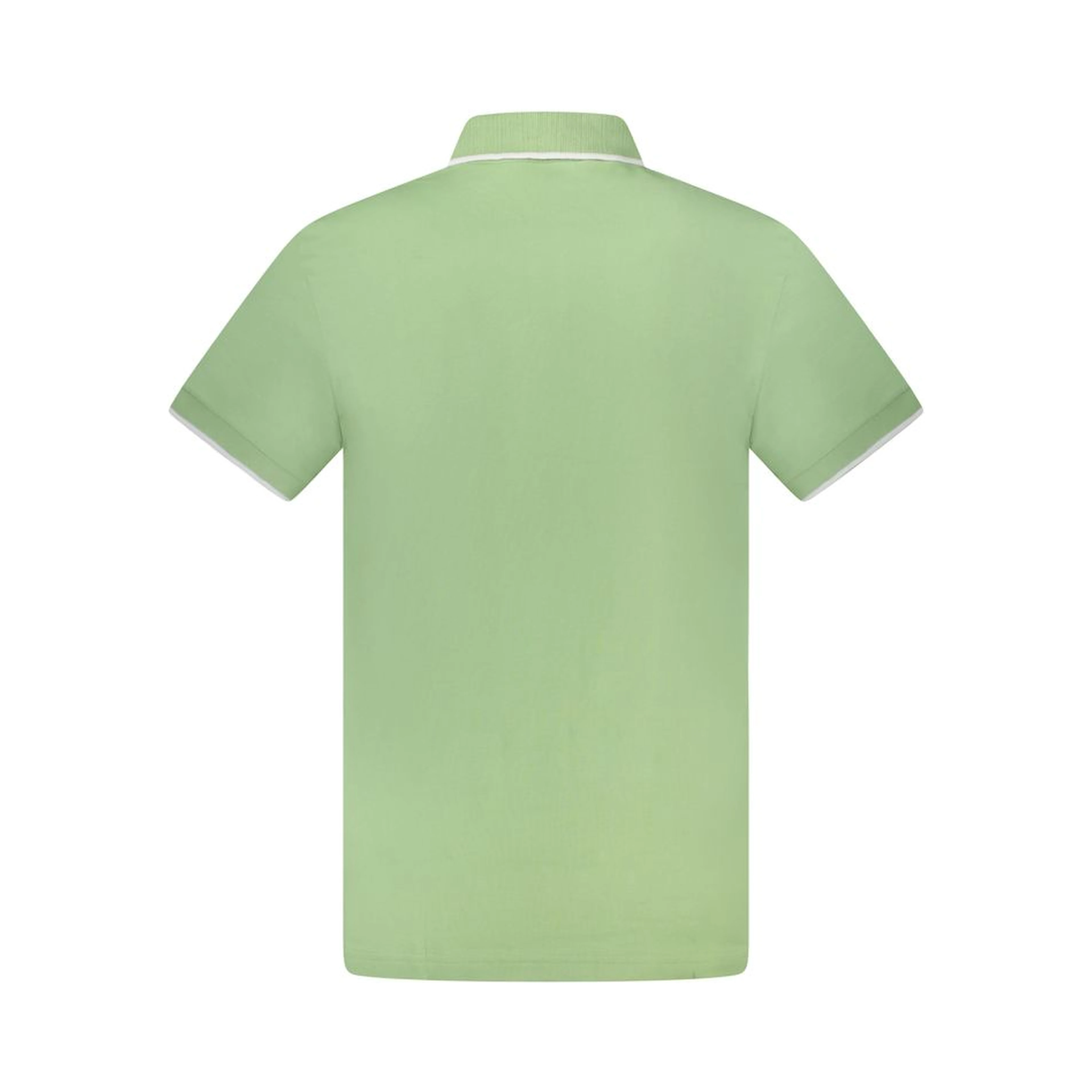 Green Cotton Men's Polo