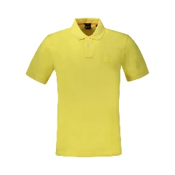 Yellow Cotton Men's Polo Shirt