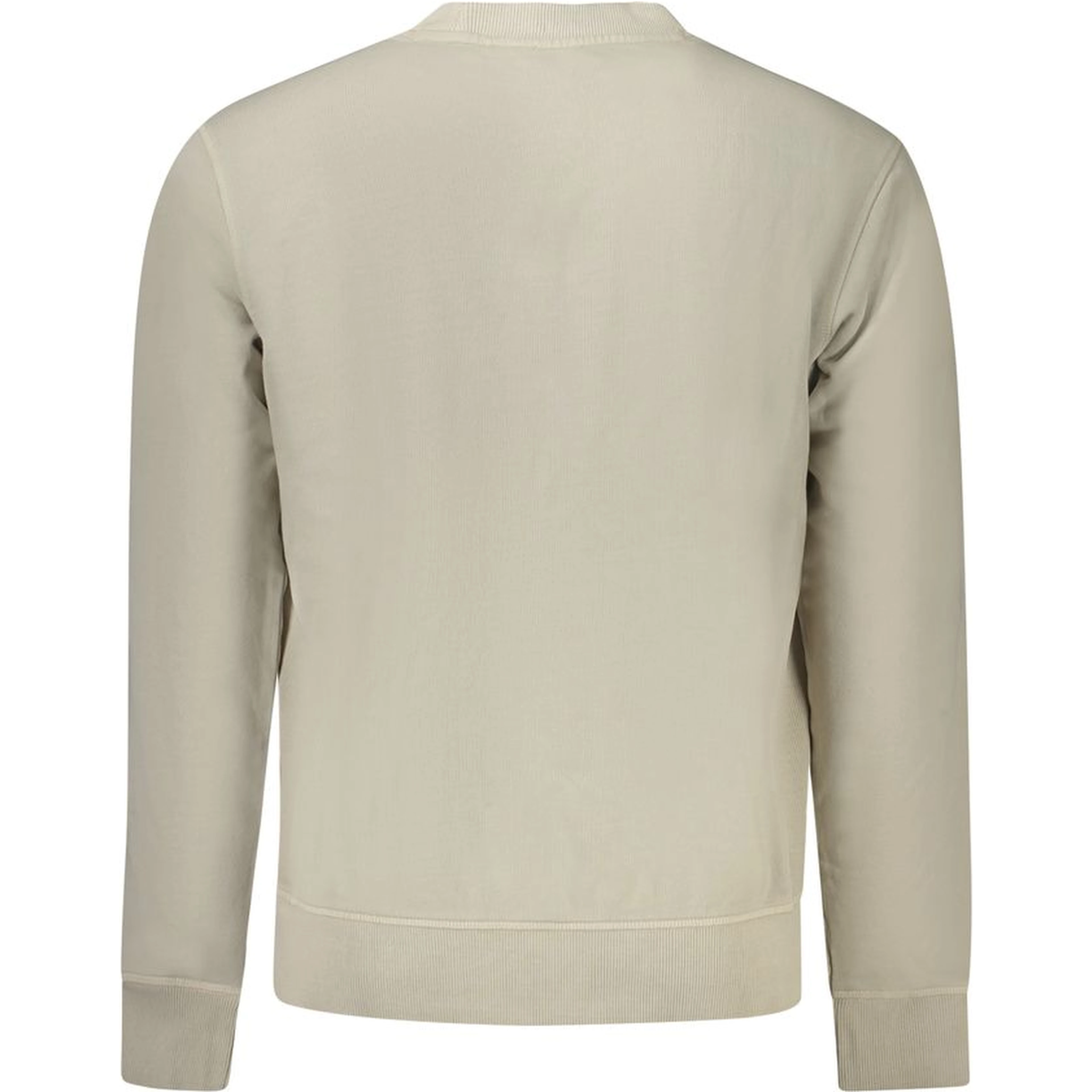 Beige Cotton Men Sweater
