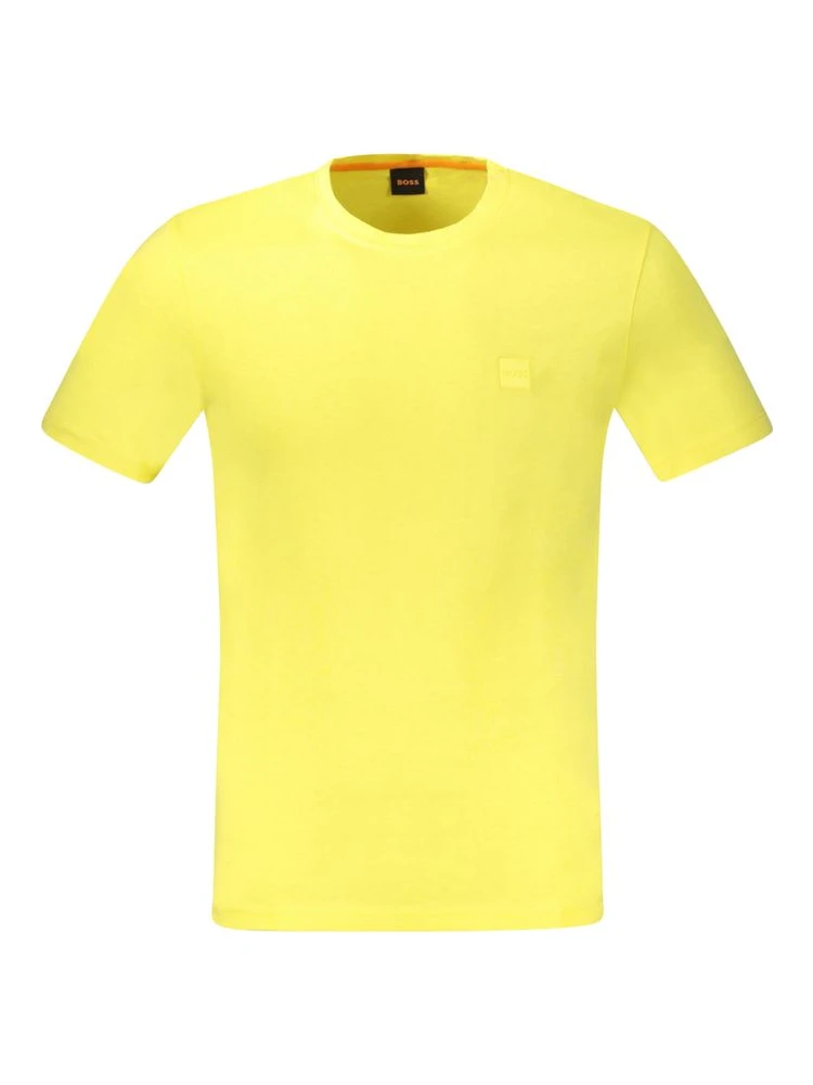 Yellow Cotton Men's T-Shirt