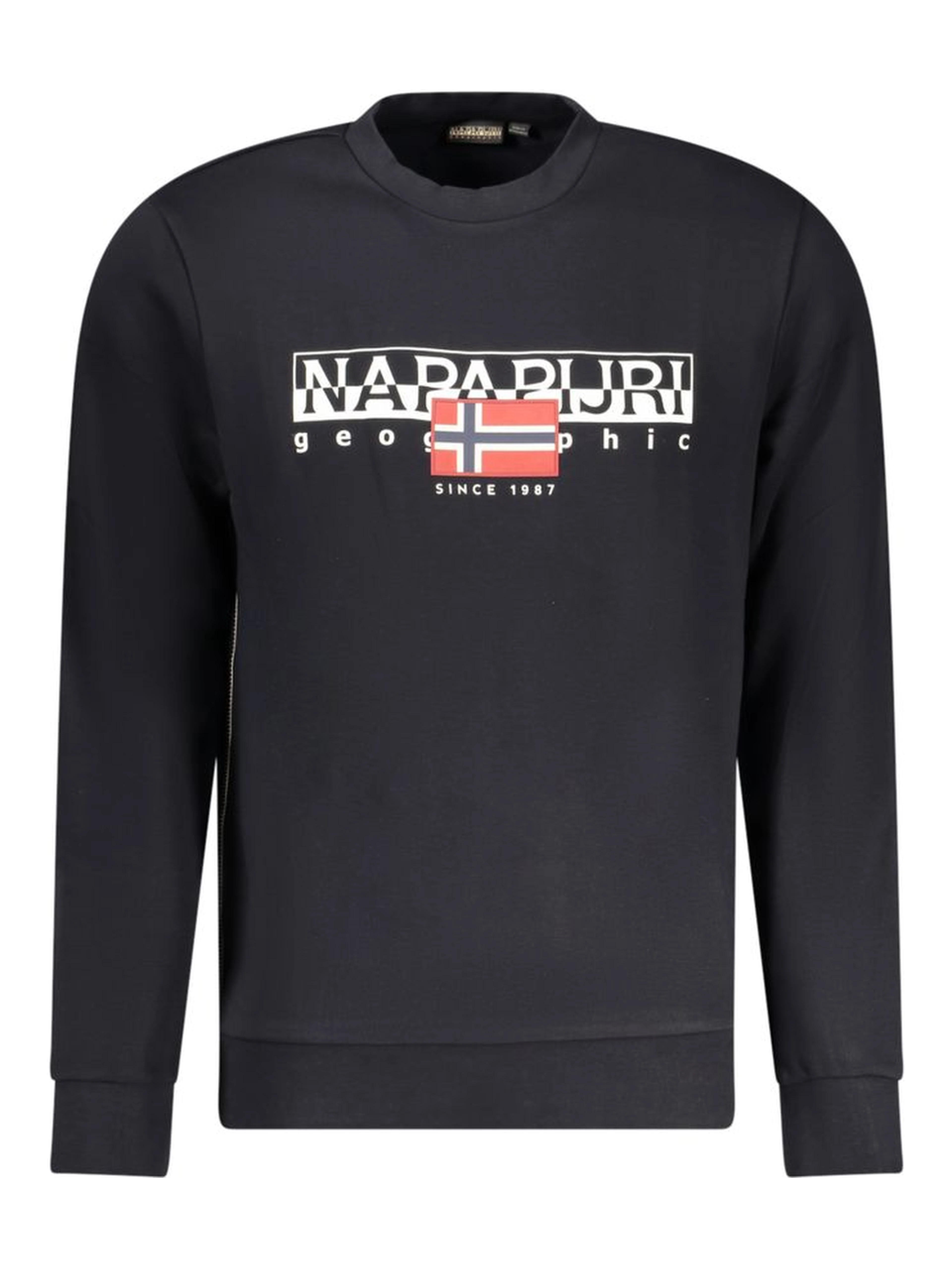 Black Cotton Men Sweater