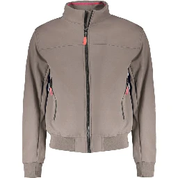 Brown Polyester Men's Jacket