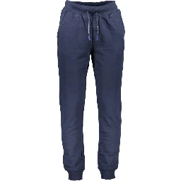 Blue Cotton Men's Trousers