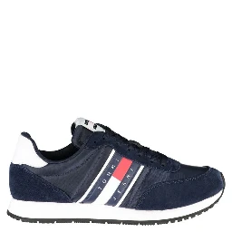Blue Polyester Men's Sneaker